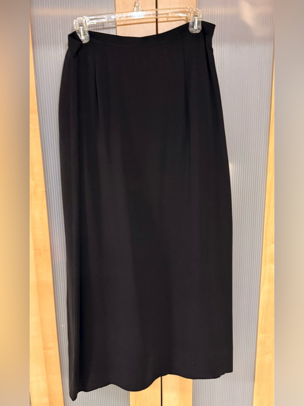 Casual Corner Black Maxi Straight Skirt
